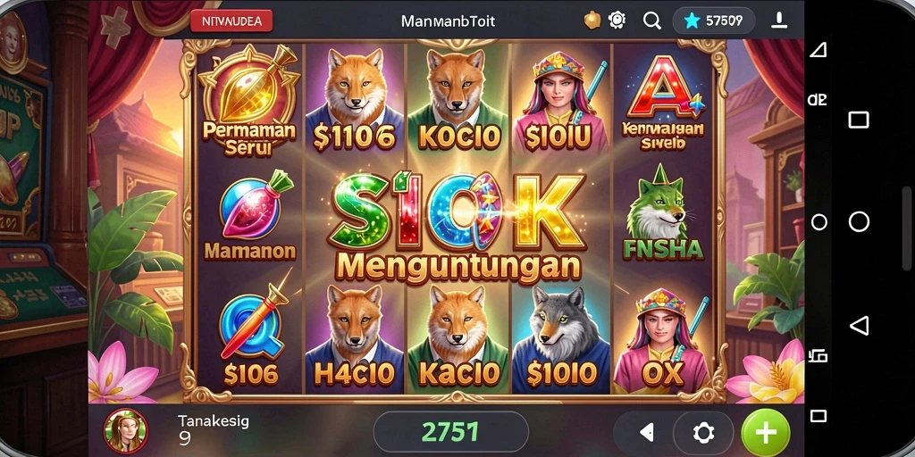 Tampilan gameplay Slot yang penuh warna dan menarik di 2757.
