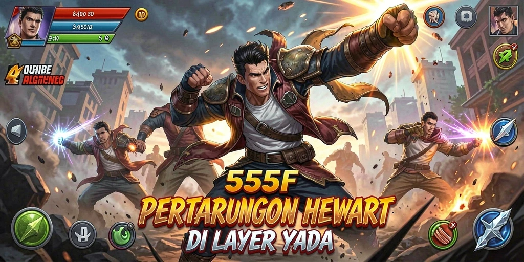 Tampilan gameplay menarik dalam game Fighting 555F.