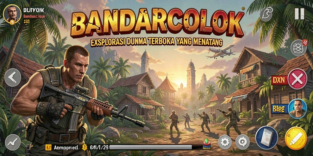 Menampilkan gameplay dinamis di dunia terbuka BANDARCOLOK.