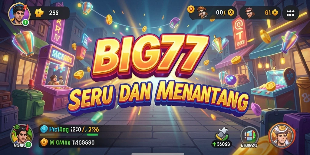 Tampilan gameplay seru dan menegangkan dari BIG77.