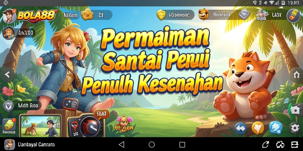 Screenshot gameplay BOLA88 dengan tampilan cerah dan menarik.