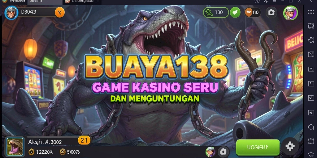 Tampilan menarik dari gameplay BUAYA138 dalam kasino digital.