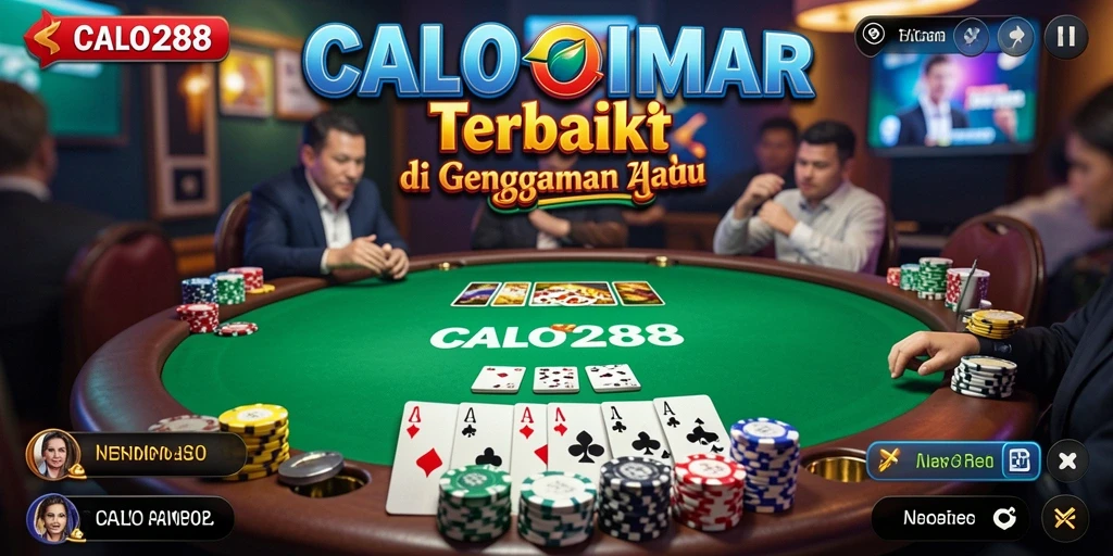 Tangkapan layar gameplay Poker yang mendebarkan dari CALO288.