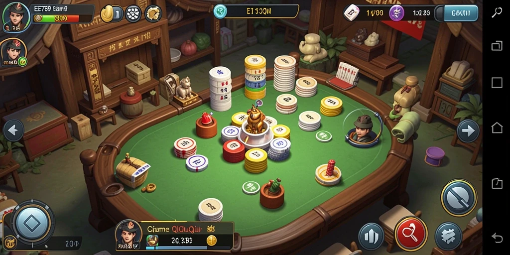 Tampilan gameplay seru QiuQiu di EE789.