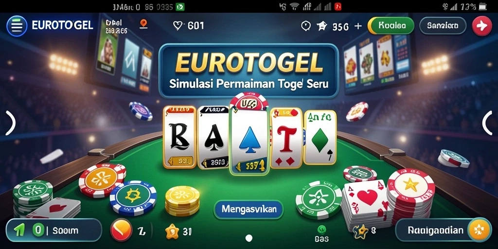 Tampilan gameplay menarik dari EUROTOGEL dalam simulasi togel.