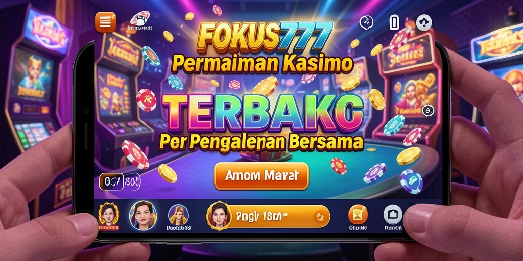 Tampilan utama FOKUS777 menampilkan berbagai permainan Kasino yang menarik.