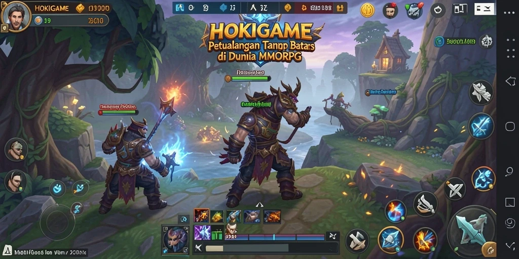 Tampilan visual yang memukau dalam gameplay HOKIGAME.