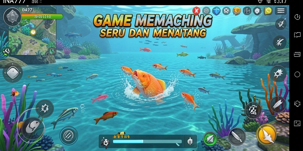 Gameplay Fishing yang menantang dan menarik di INA777.