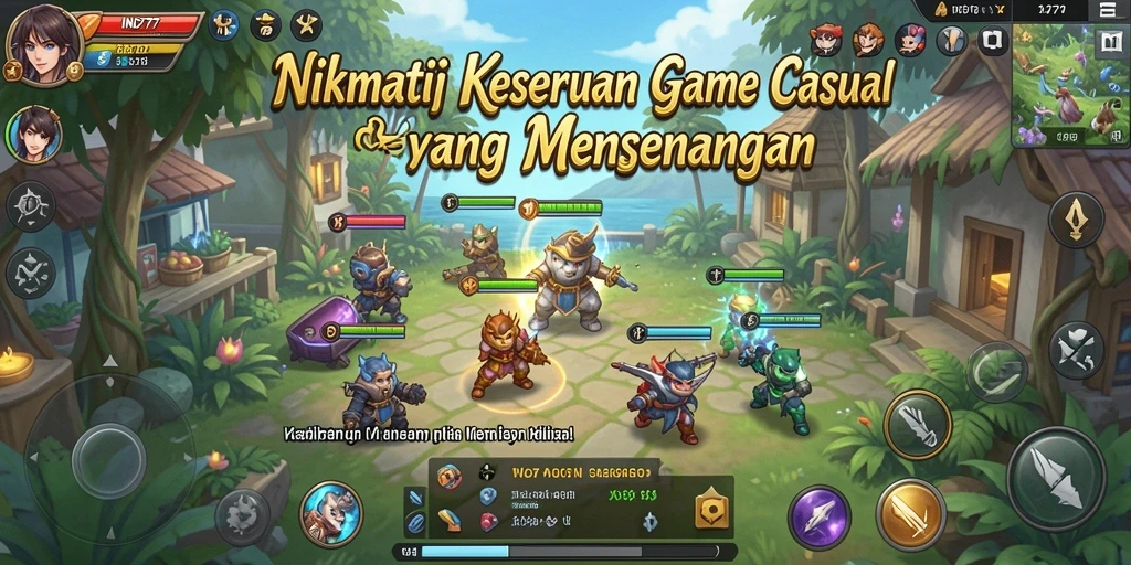 Screenshot IND777 menampilkan gameplay seru dan interaksi pemain.