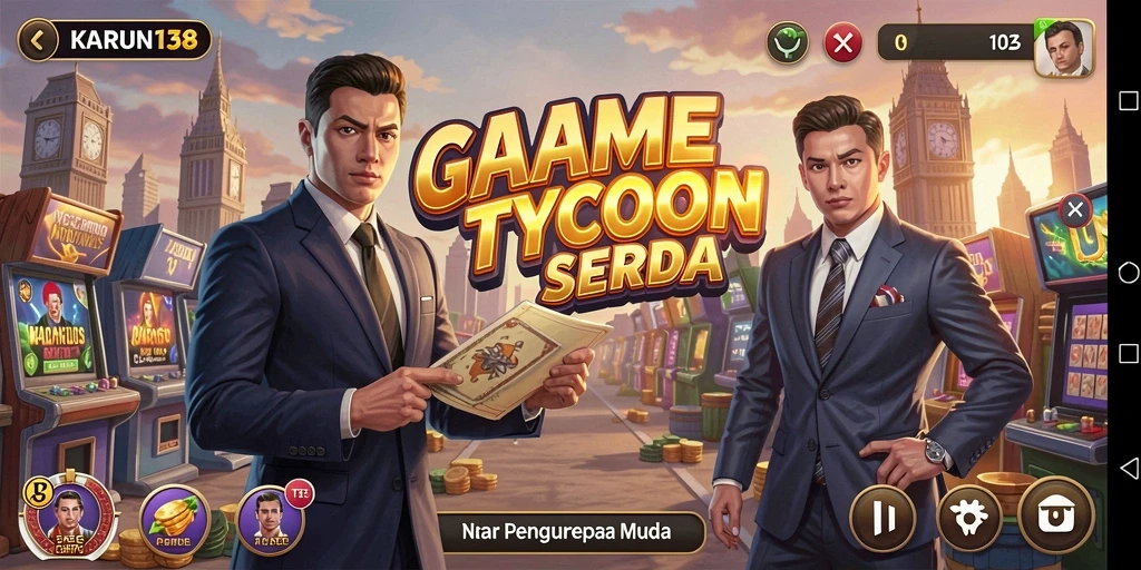 Screenshot KARUN138 menampilkan gameplay Tycoon yang menarik dan interaktif.