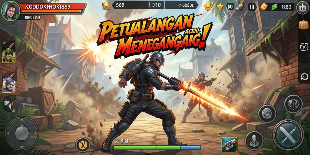 Tampilan gameplay KODOKHOKI889 yang penuh aksi dan menegangkan.
