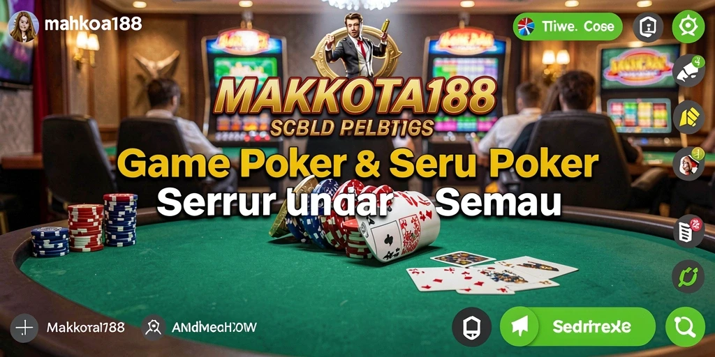 Tampilan gameplay poker yang menarik di MAHKOTA188.