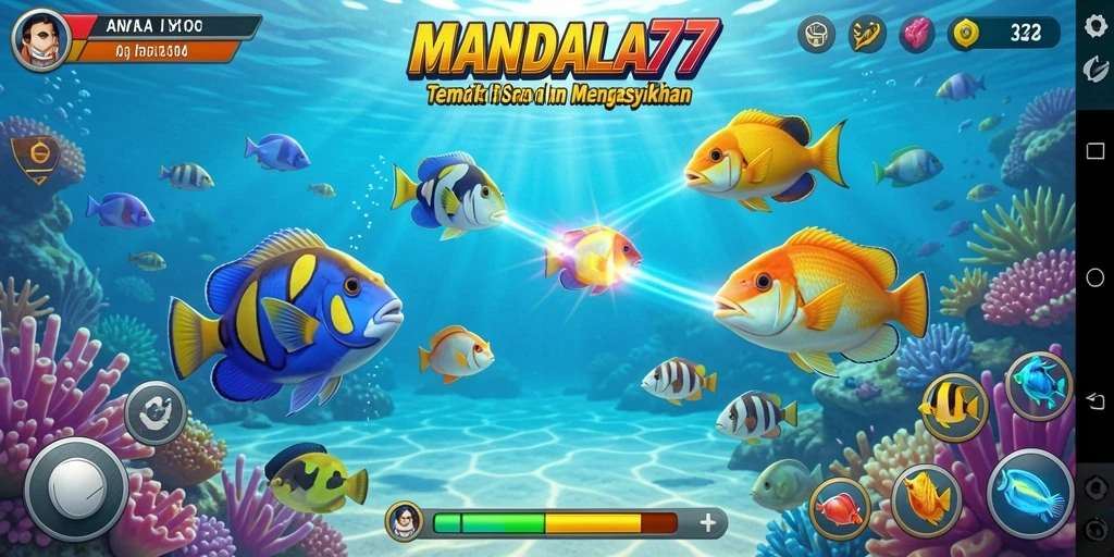 Tangkapan layar utama MANDALA77 dengan gameplay yang menarik.