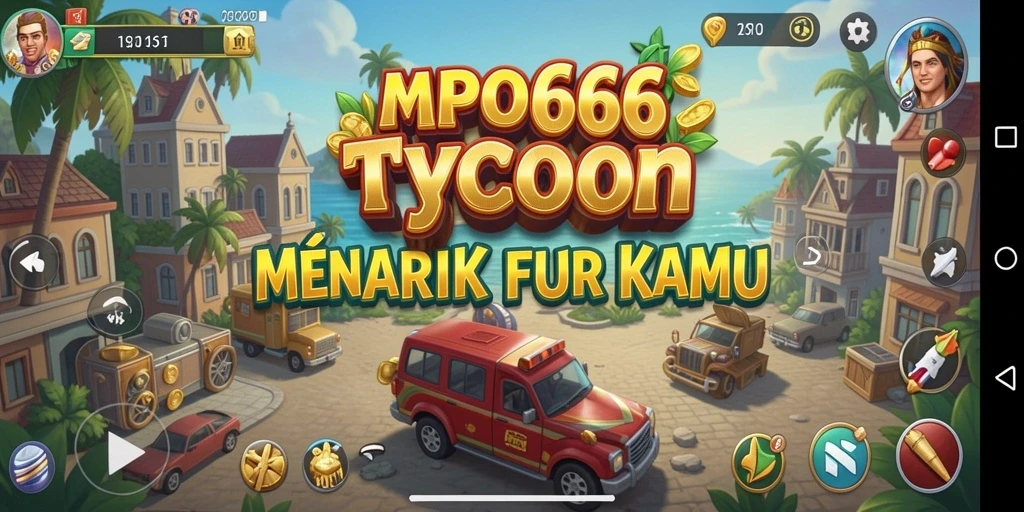Tampilan gameplay MPO666 yang menegangkan dalam membangun bisnis Tycoon.