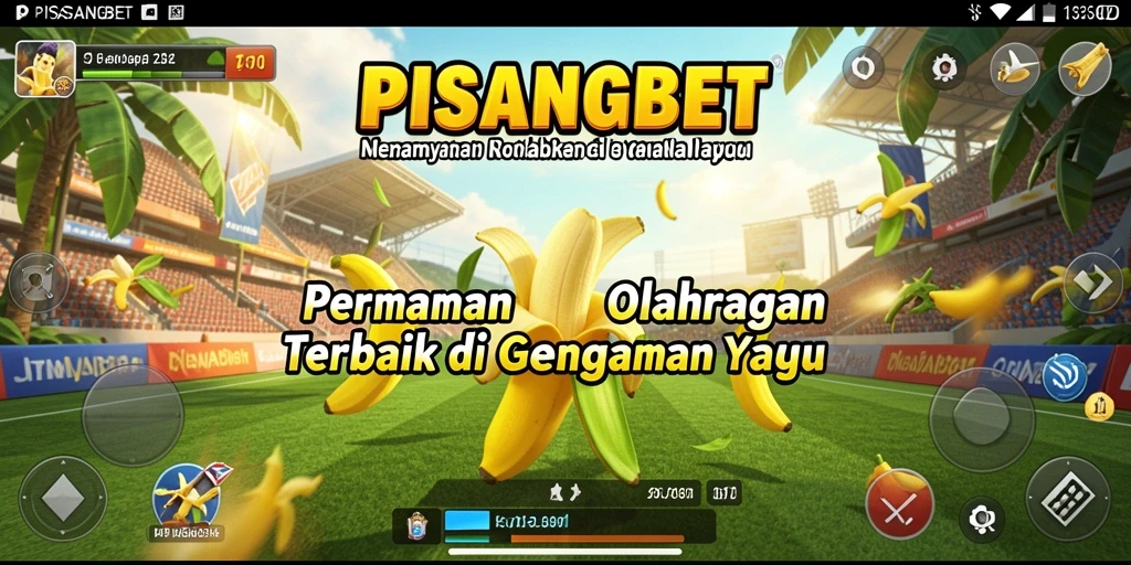Screenshot PISANGBET menampilkan aksi seru di lapangan olahraga.