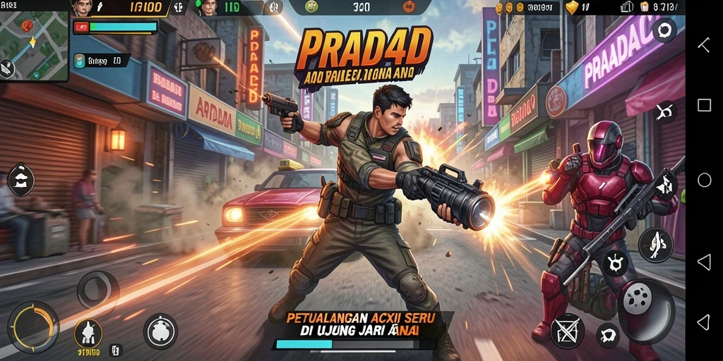 Tampilan gameplay seru PRADA4D yang memukau