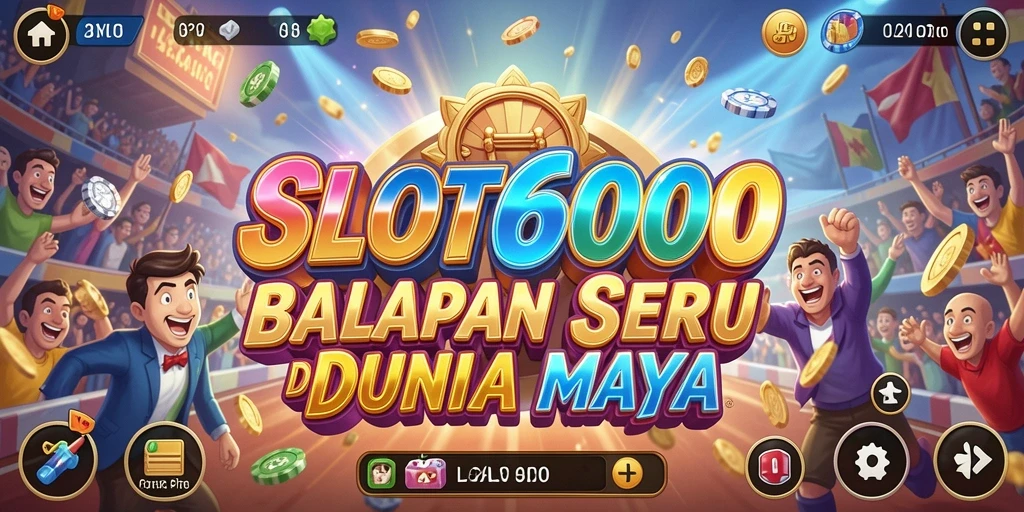 Screenshot gameplay SLOT6000 menampilkan balapan yang mendebarkan dan grafis yang menakjubkan.