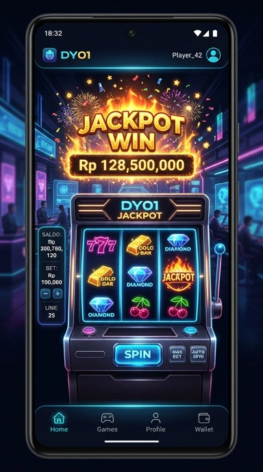 Tampilan antarmuka pengguna dy01 yang menarik.